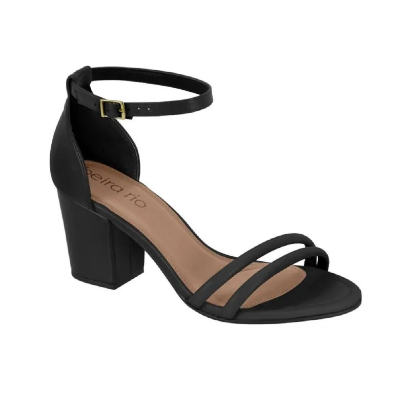 Sandalia Beira Rio Salto Bloco Ref 8280.688.23727 Preto 038