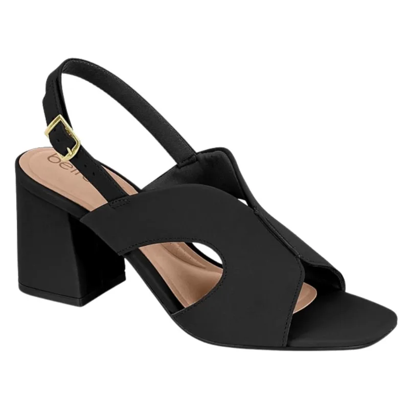 Sandália Salto Bloco Feminino Beira Rio Slingback 8436.238