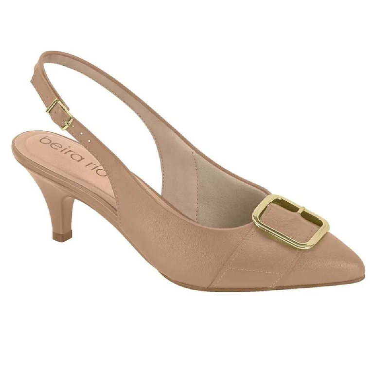 Sapato Beira Rio Scarpin Ref 4076.1319.9569 Nude 39