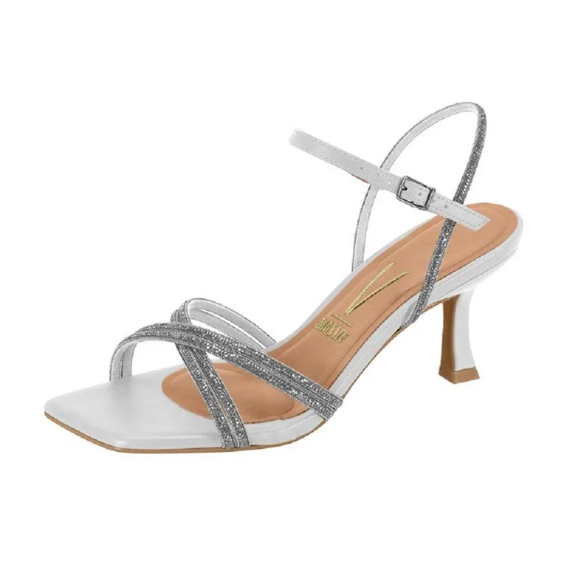 Sandalia Vizzano Salto Fino Ref 6536.105.27907 Branco/prata 38