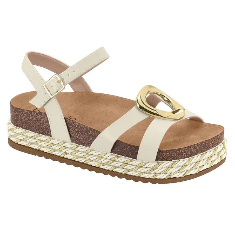 Sandalia Beira Rio Mule Ref 8546.207.9569 Branco Off 38