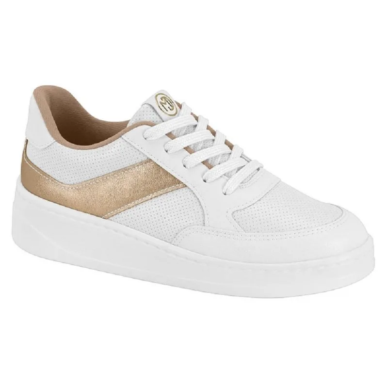 Tenis Modare Casual Ref 7402.102.30179 Branco/dourado 036