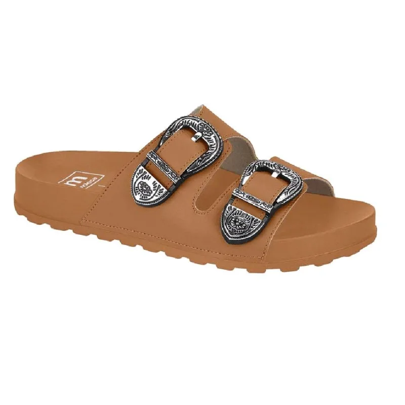 Sandalia Moleca Papete Fivela Metal Ref 5436.402.7800 Camel 035