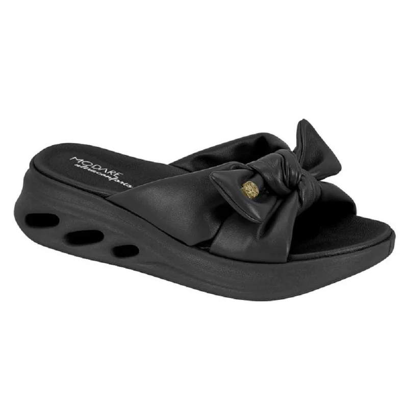 Tamanco Modare Conforto Laço Ref 7215.102.29292 Preto 35