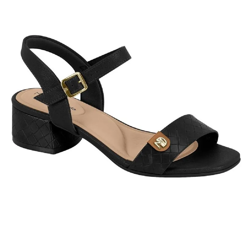 Sandalia Modare Salto Baixo Ref 7211.101.30343 Preto 38