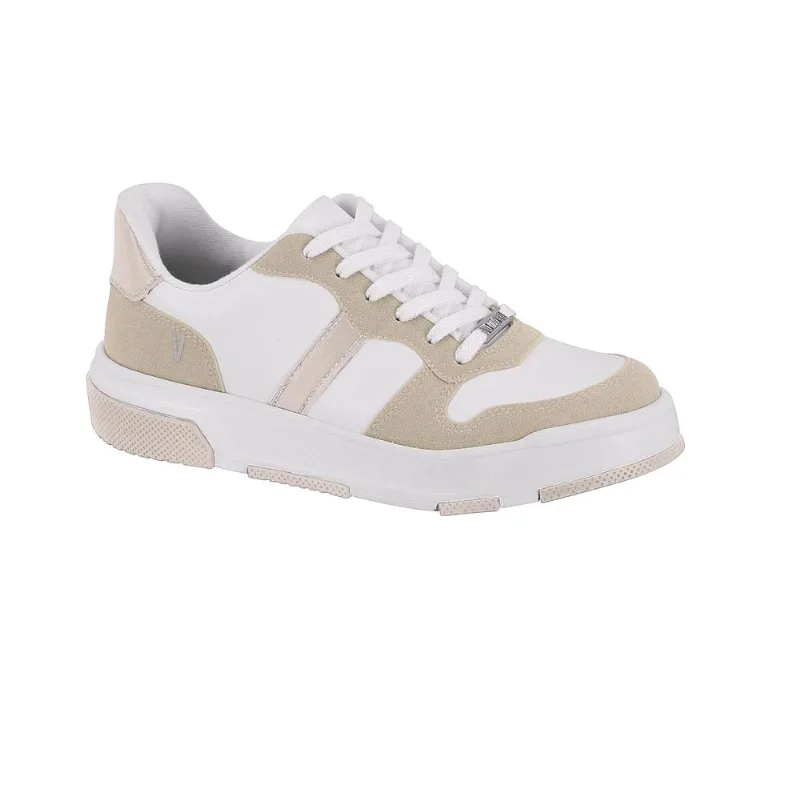 Tenis Vizzano Casual Camurca Ref 1455.104.26641 Branco/branco Off/cinza 039
