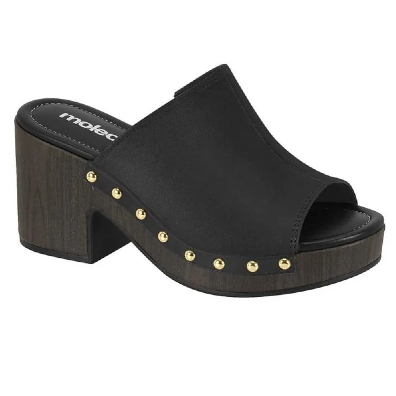 Tamanco Moleca Meia Pata Ref 5549.107.9569 Preto/dourado 40
