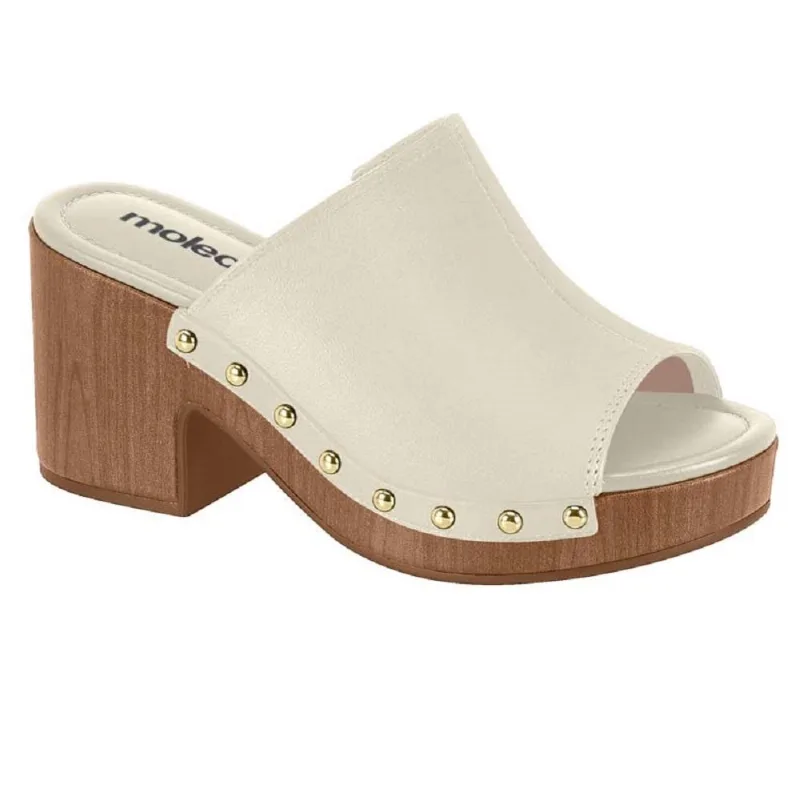 Tamanco Moleca Meia Pata Ref 5549.107.9569 Branco Off 38