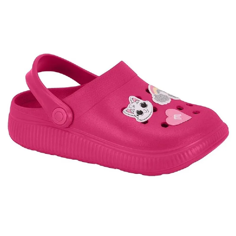 Clog Molekinha Calce Fácil Ref 2591.102.30598 Rosa Choque 31/32