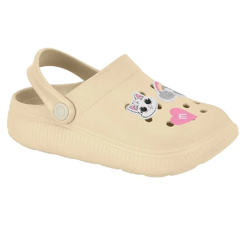 Clog Molekinha Calce Fácil Ref 2591.102.30598 Creme 31/32