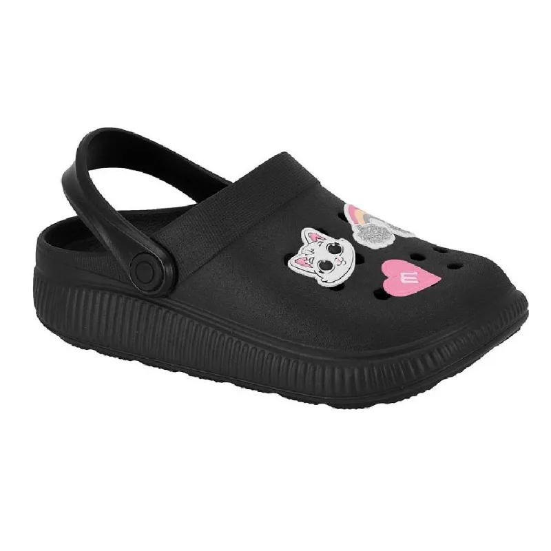 Clog Molekinha Calce Fácil Ref 2591.102.30598 Preto 29/30