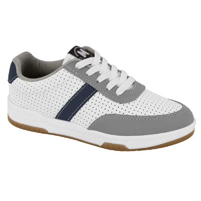 Tenis Molekinho Ref 2852.119.18111 Branco/cinza/marinho 031