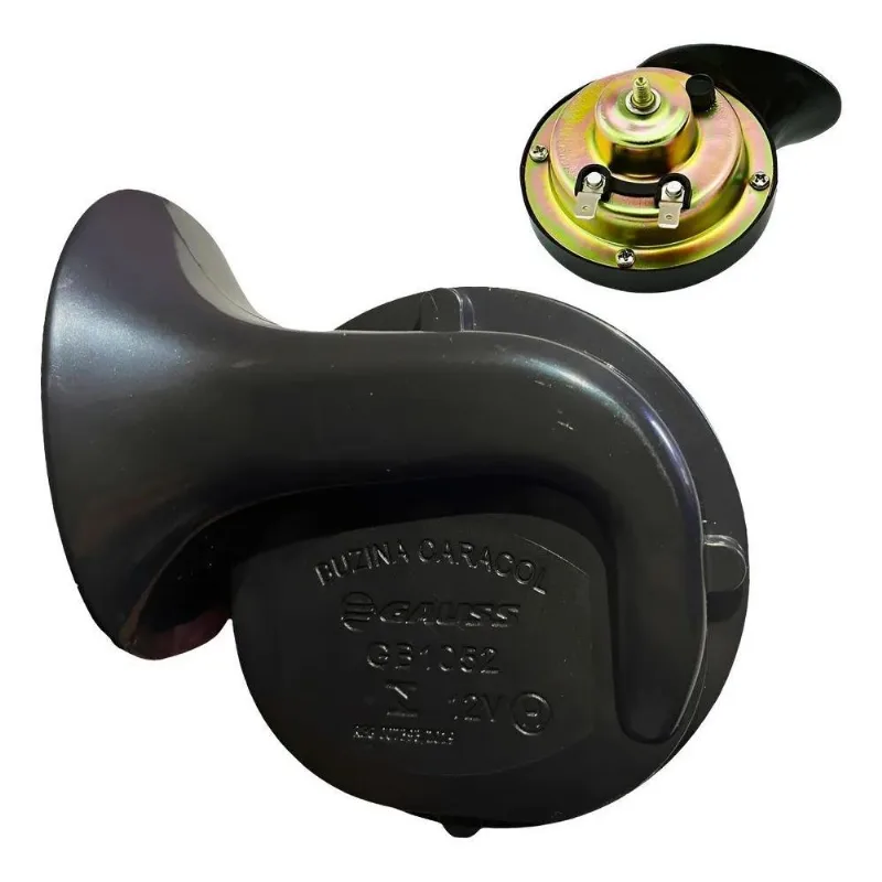 Buzina Caracol Carro Clarina Grave Agudo 2 Terminais 12v