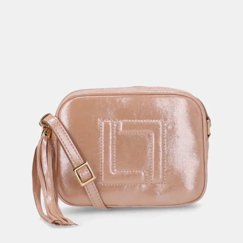 Bolsa Ellie Tiracolo Pequena Puntini Bege - 10004962 UN