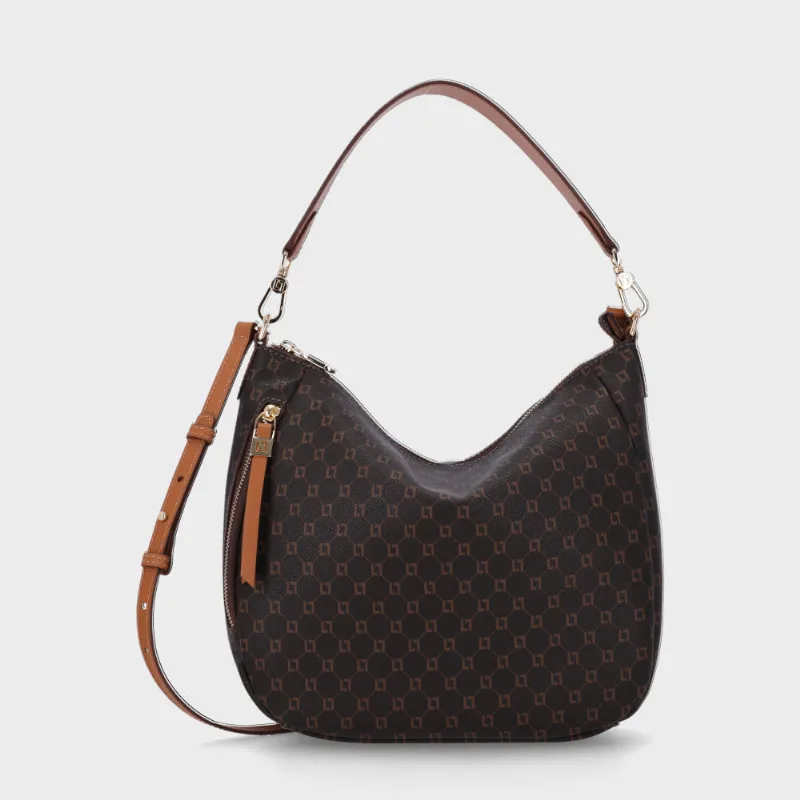 Bolsa Hobo Grande Monograma Ll Mocca - 10006145 UN