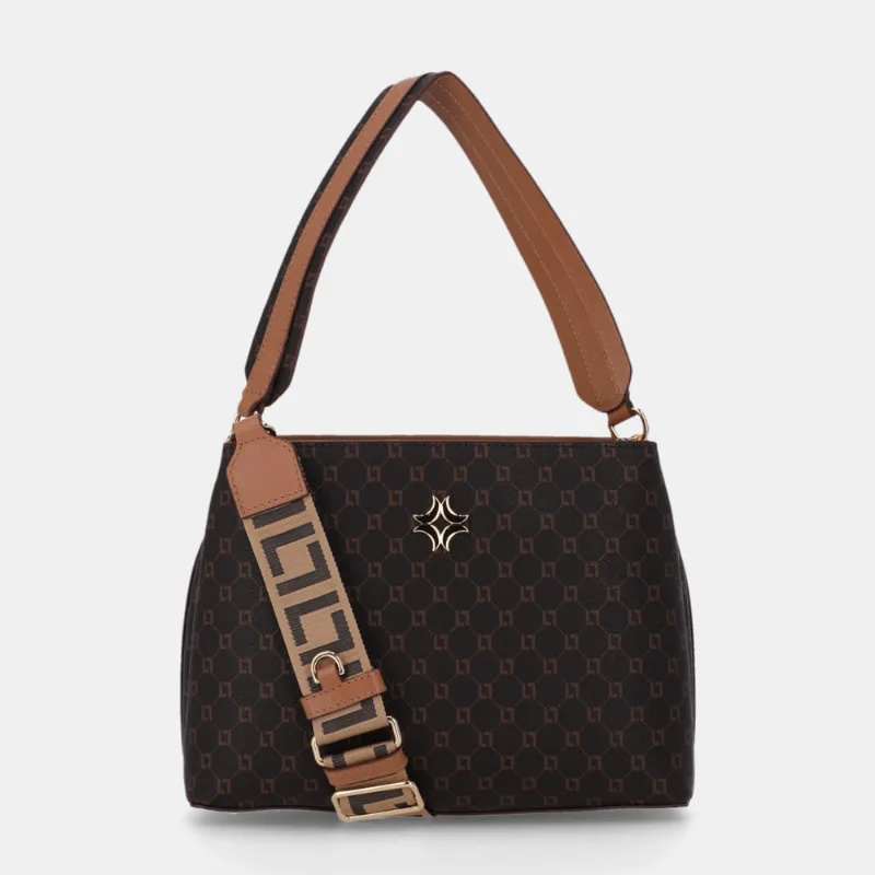 Bolsa Selena Tote Média Monograma Ll Mocca - 2000616 UN