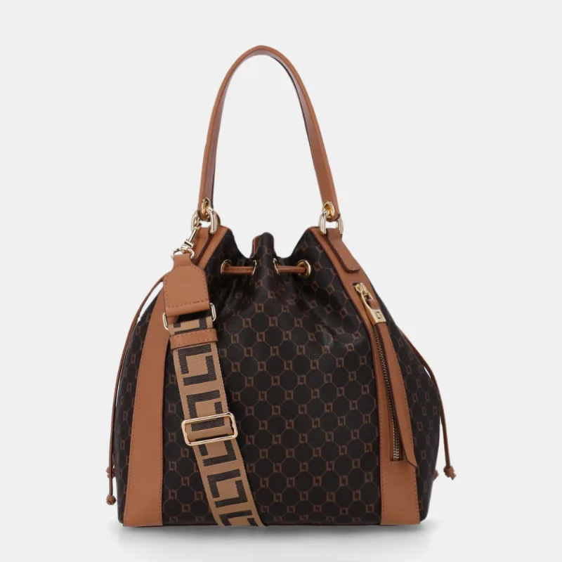 Bolsa Kiara Bucket Grande Monograma Ll Mocca - 10006643 UN