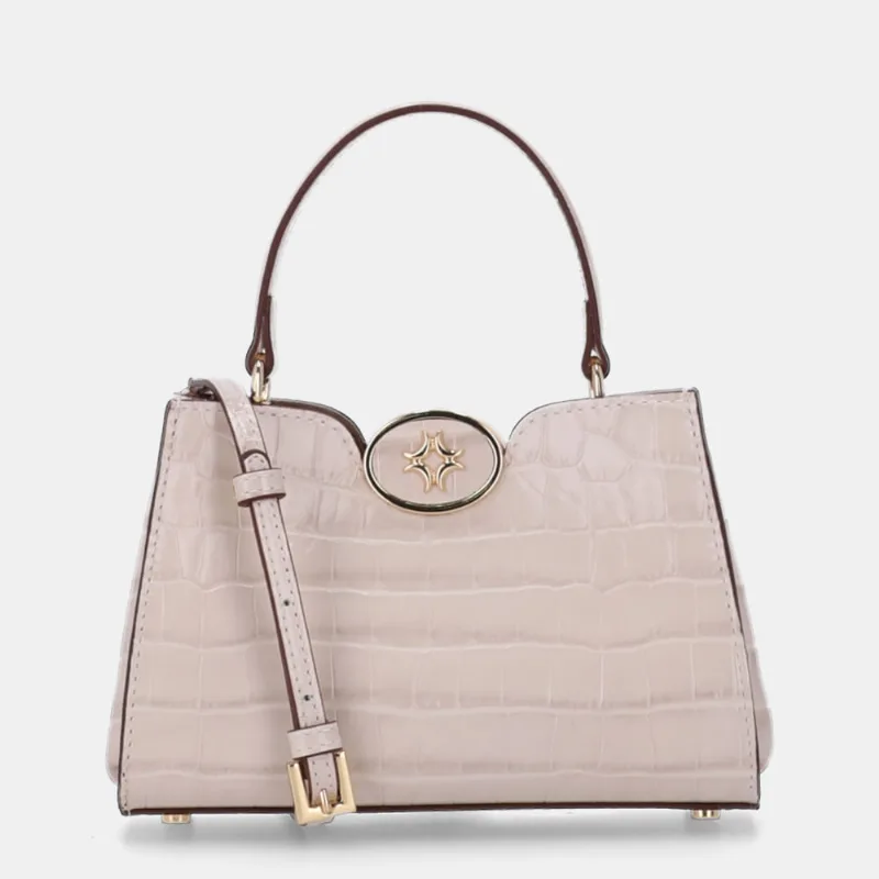 Bolsa Diana Tote Pequena Croco Panna - 2000576 UN