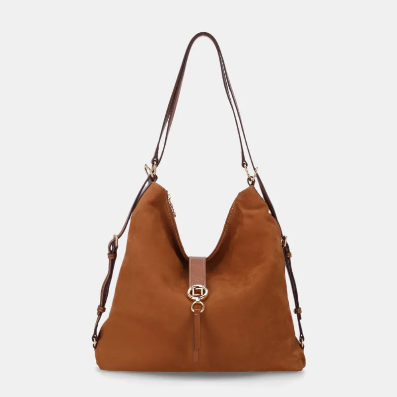 Bolsa Hobo Grande Bison Caramelo - 2000855 UN