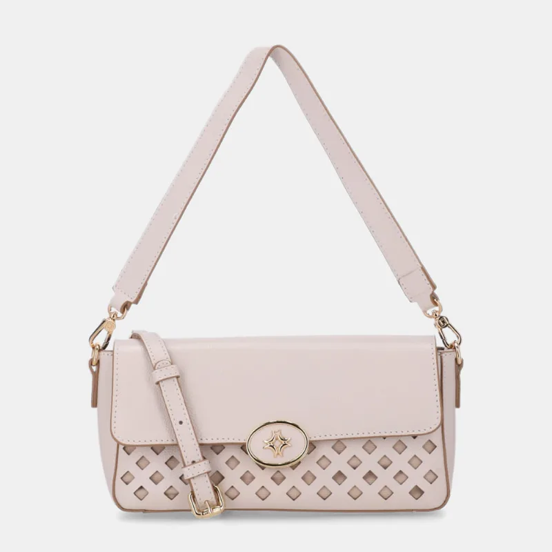Bolsa Baguete Pequena New Ridge Panna - 2000916 UN