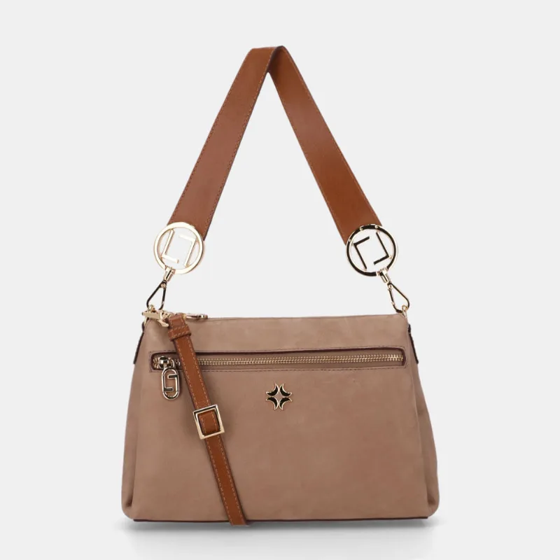 Bolsa Tiracolo Média Bison Ginger - 2000555 UN