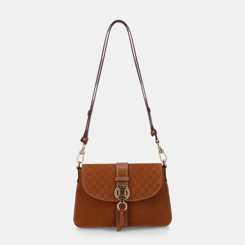Bolsa Satchel Pequena Bison Caramelo - 2000941 UN