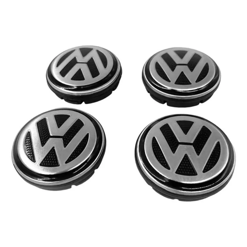5x Kit Calota Centro De Roda Vw Volks Fox 2014 201