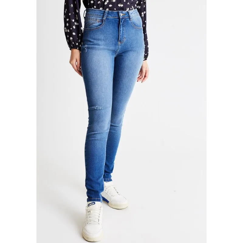 Calça jeans cigarrete cintura média Jeans 42