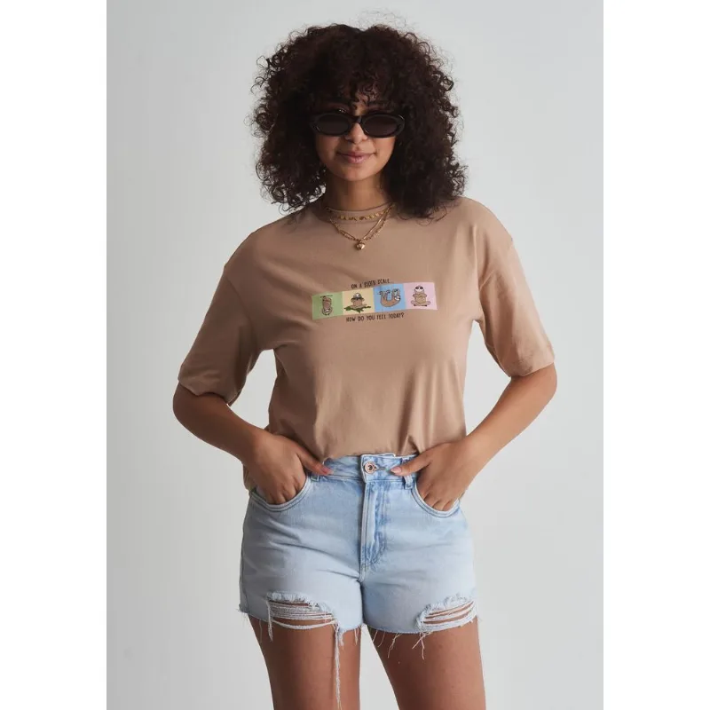 Short jeans destroyed Azul 38