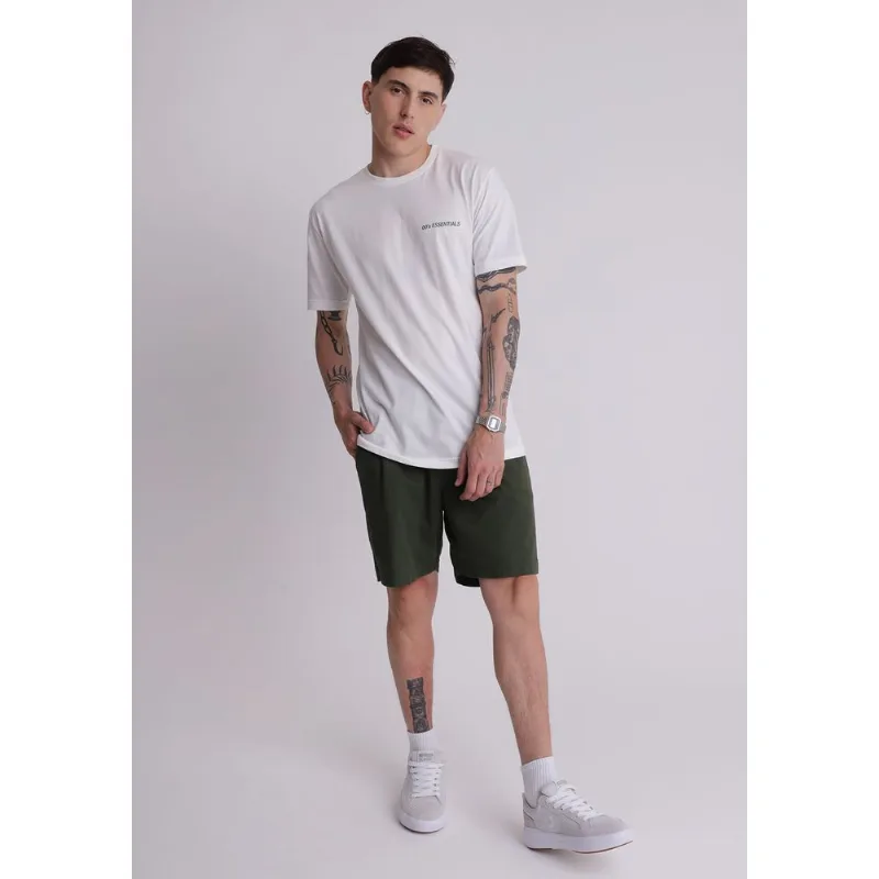 Bermuda sarja masculina com elástico verde Verde 46