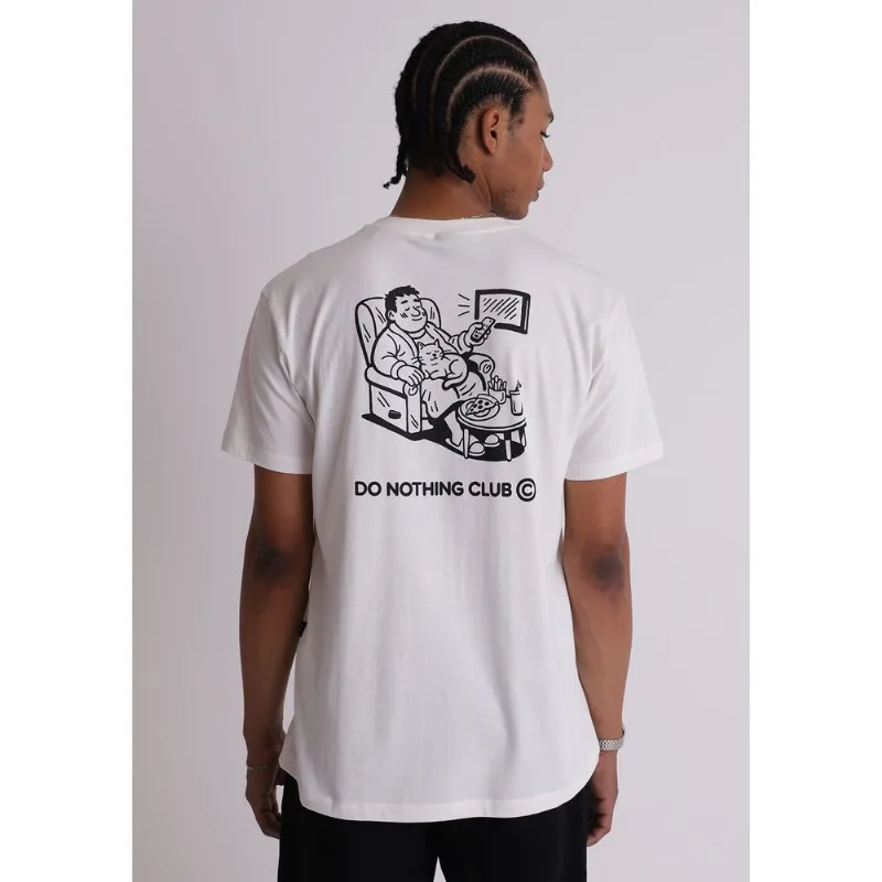 Camiseta algodão masculina nothing club off white Off white P