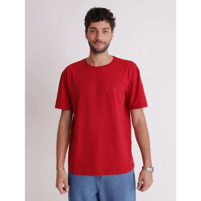 Camiseta algodão masculina logo gang vermelha Vermelho PP