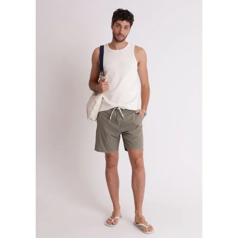 Bermuda poliéster masculina banho amarração verde Verde M