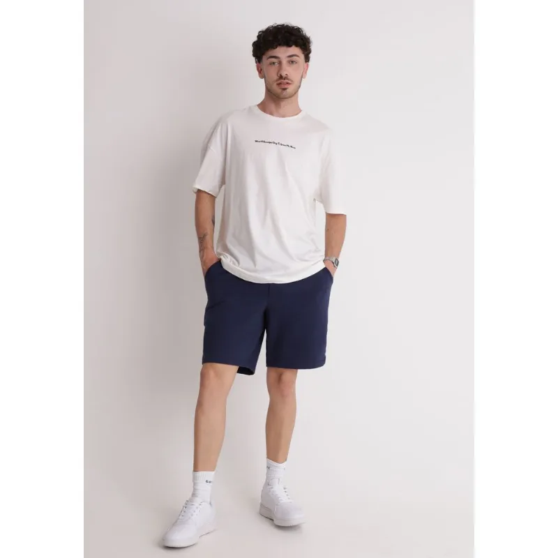 Bermuda algodão masculina texturizada azul Azul G