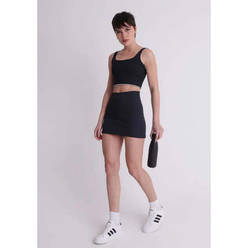 Short poliamida feminino esportivo moove preto Preto G