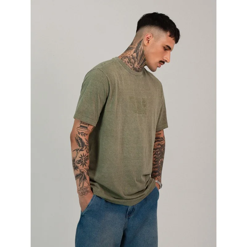 Camiseta malhão masculina comfort grow slow verde Verde M