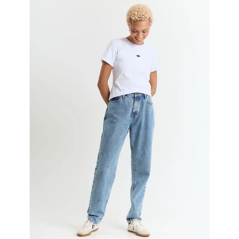 Calça jeans femina mom vintage Azul Azul 40 - GANG