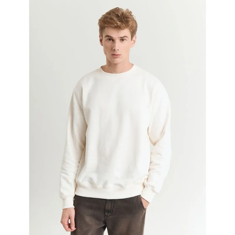 Casaco moletom masculino básico offwhite Off white PP