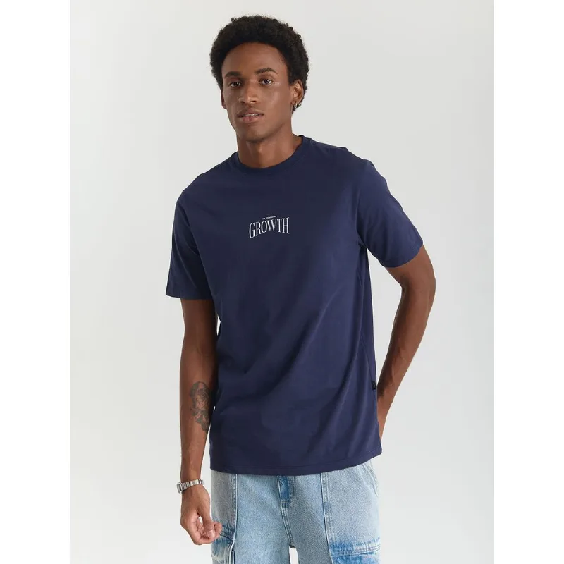Camiseta comfort estampa growth Marinho M