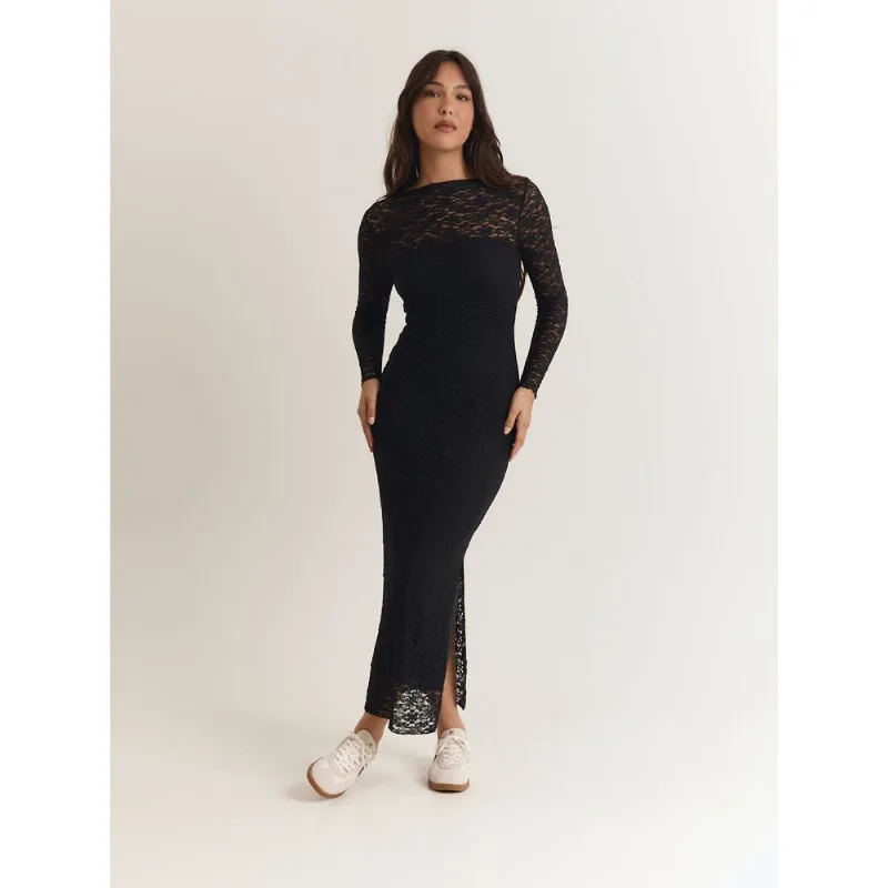 Vestido de renda Preto G