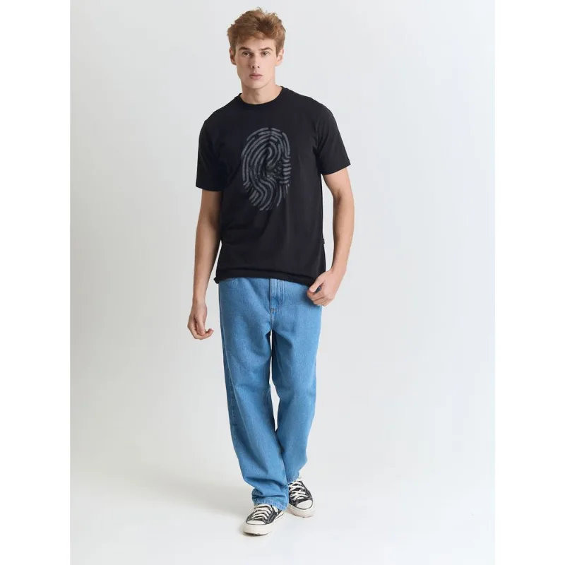 Calça jeans masculino reta azul Azul 40
