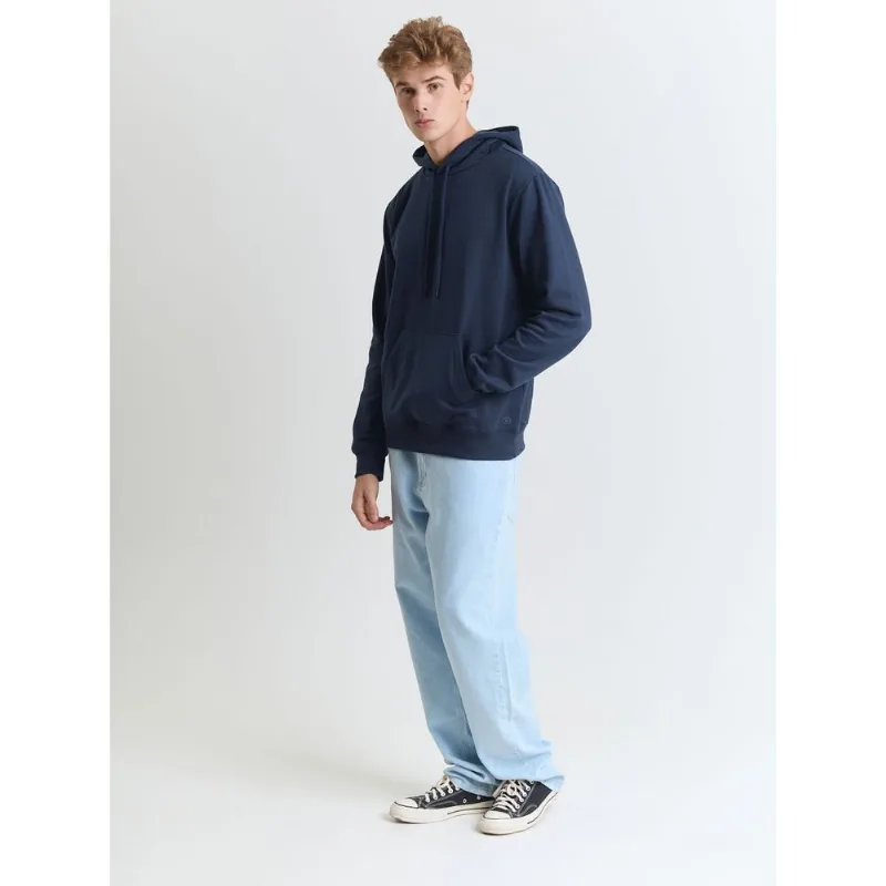 Calça jeans masculino reta five pockets azul Azul claro 46