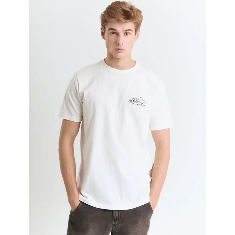 Camiseta comfort estampa grafite gng Off white GG