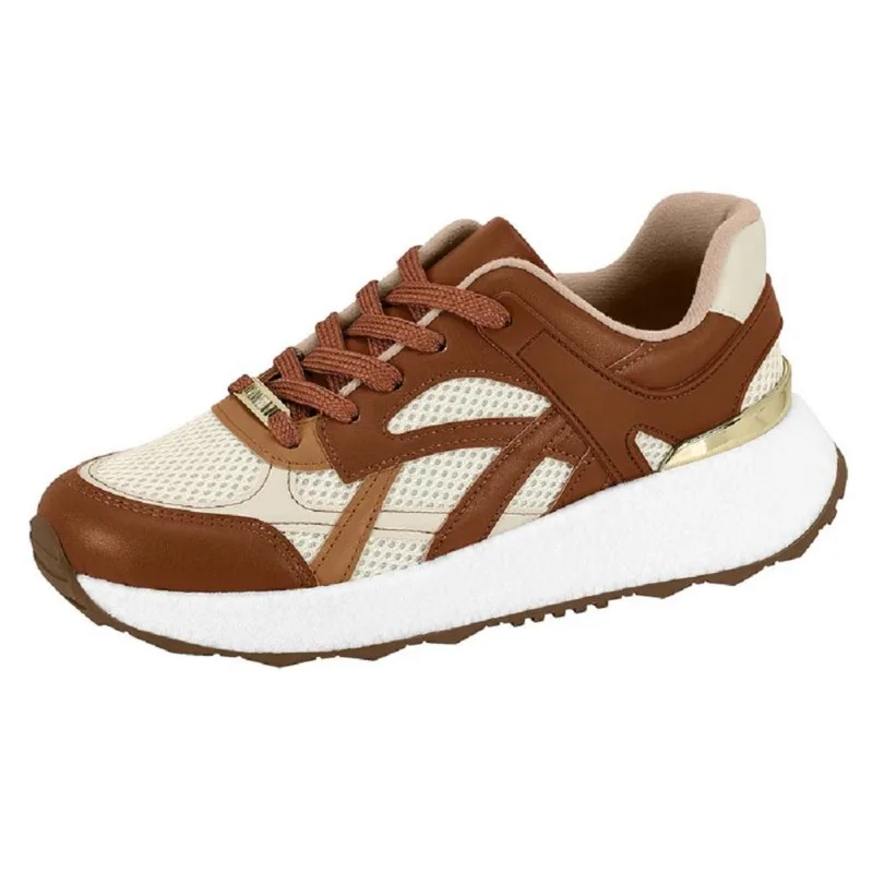 Tenis Vizzano Casual Ref 1452.203.21918 Bege/marrom 39