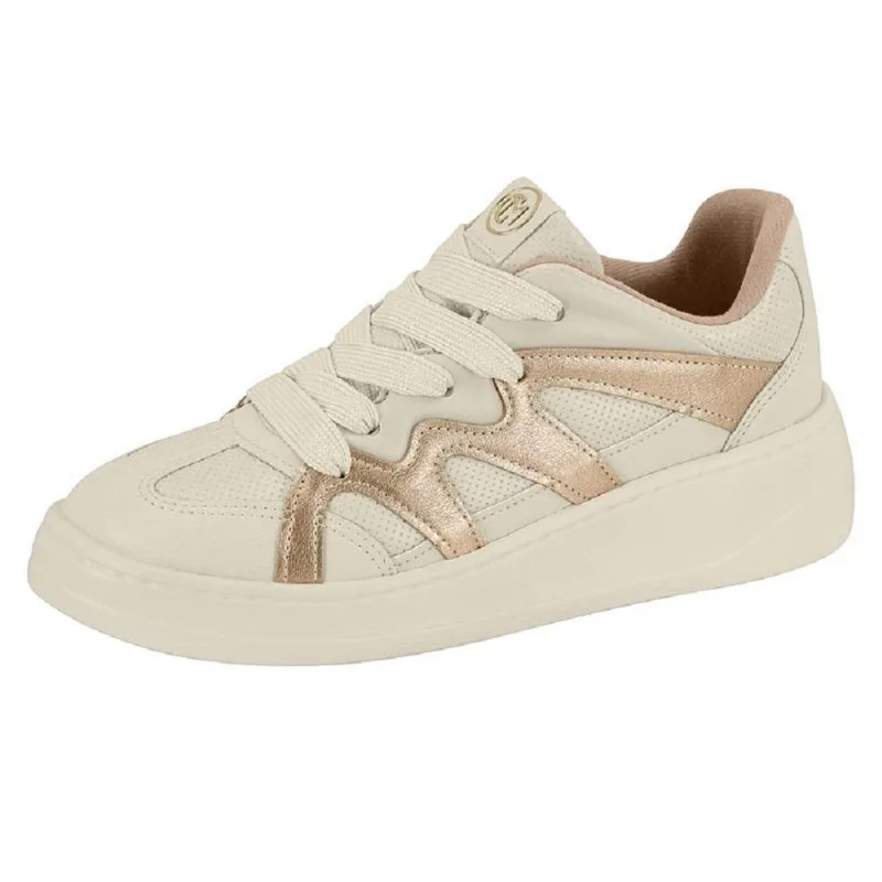 Tenis Modare Casual Ref 7402.109.30179 Bege/dourado 35