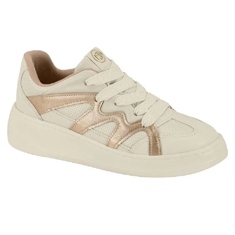 Tenis Modare Casual Ref 7402.109.30179 Bege/dourado 38