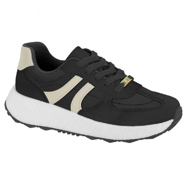 Tenis Vizzano Casual Ref 1452.106.30807 Preto/branco 37