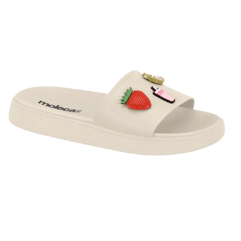 Sandalia Moleca Slide Ref 5469.157.9569 Branco Off 035