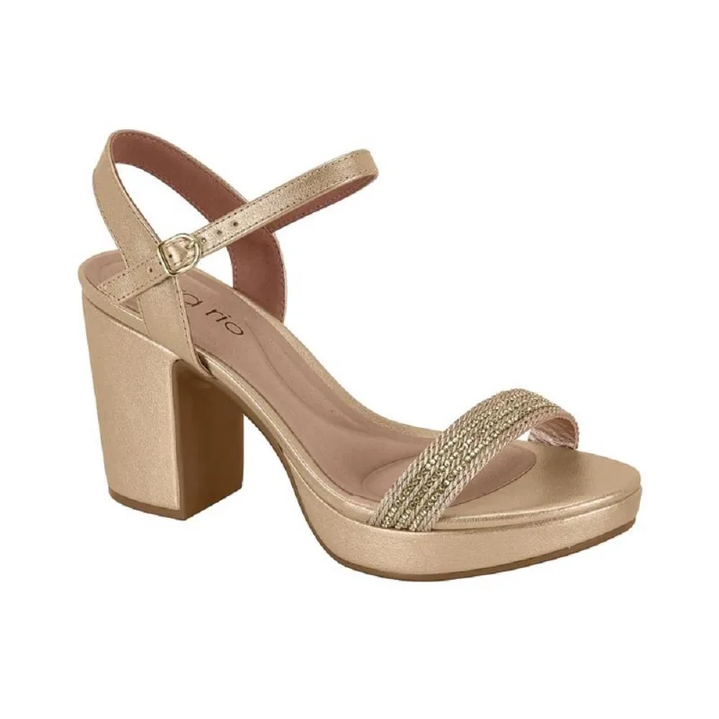 Sandalia Beira Rio Ref 8371.222.30962 Dourado 37
