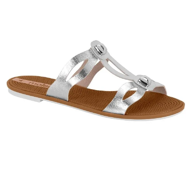 Sandalia Moleca Rasteira Ref 5297.480.30838 Prata 37